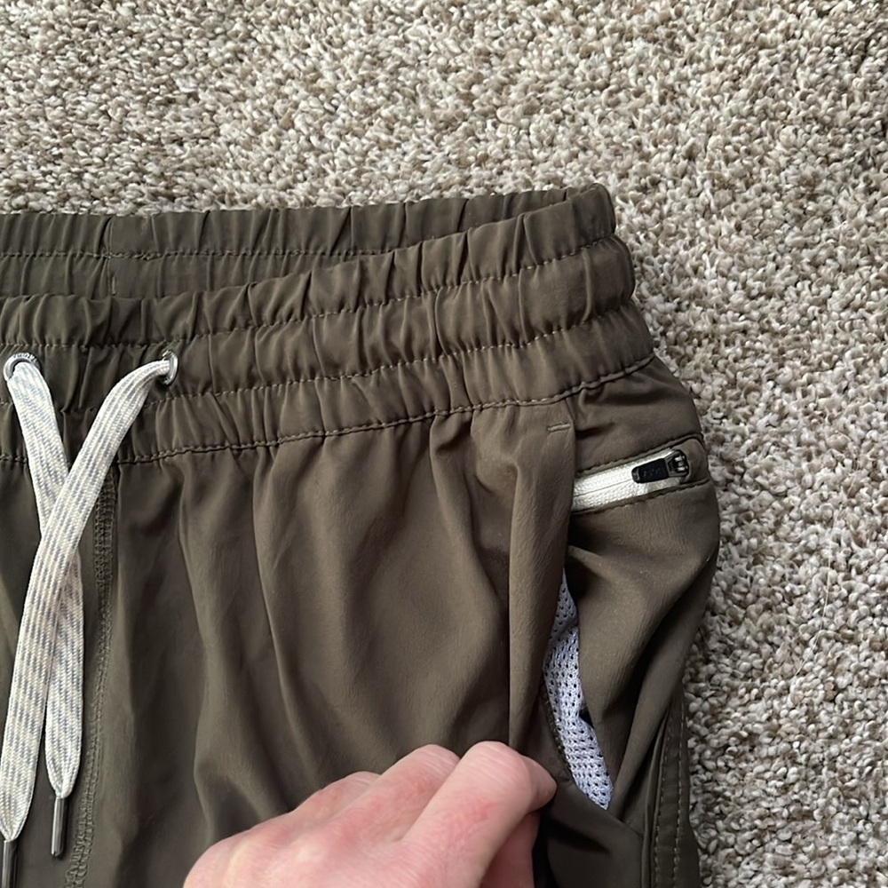 Vuori Olive Green Track Pants with Drawstring - Picture 2 of 6